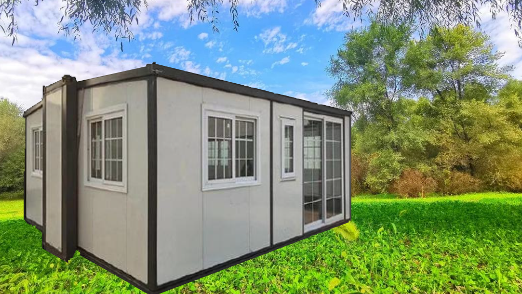 Bild på small dual wing expandable container house